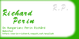 richard perin business card